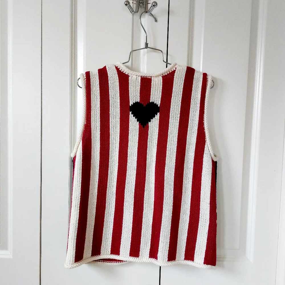 Patriotic Sweater Vest size Xl/XXL The‎ Limited 4th of July Grannycore Teacher - Picture 2 of 5